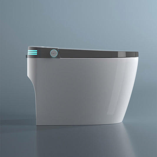Contemporary Floor Standing Bidet Elongated White Foot Sensor Ceramic Clearhalo 'Bathroom Remodel & Bathroom Fixtures' 'Bidets' 'Home Improvement' 'home_improvement' 'home_improvement_bidets' 'Toilets & Bidets' 7434580