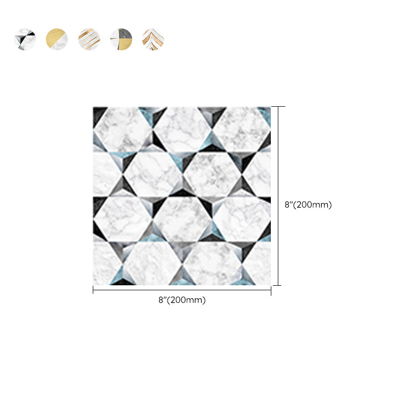 Contemporary Mosaic Tile Peel and Stick Tile Kitchen Backsplash Peel and Stick Wall Tile Clearhalo 'Flooring 'Home Improvement' 'home_improvement' 'home_improvement_peel_stick_blacksplash' 'Peel & Stick Backsplash Tile' 'peel_stick_blacksplash' 'Walls & Ceilings' Walls and Ceiling' 7435124