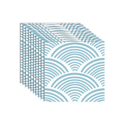 Modern Mosaic Tile Peel and Stick Tile Pvc Kitchen Backsplash Peel and Stick Wall Tile Blue 6"L x 6"W 10-Piece Set Clearhalo 'Flooring 'Home Improvement' 'home_improvement' 'home_improvement_peel_stick_blacksplash' 'Peel & Stick Backsplash Tile' 'peel_stick_blacksplash' 'Walls & Ceilings' Walls and Ceiling' 7435146