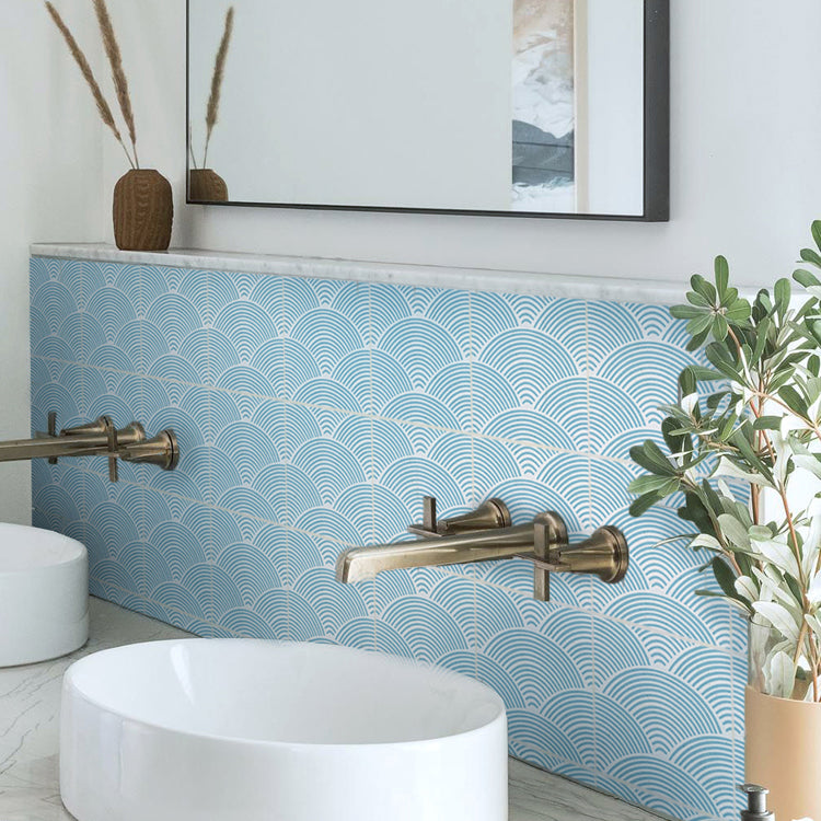 Modern Mosaic Tile Peel and Stick Tile Pvc Kitchen Backsplash Peel and Stick Wall Tile Blue 8"L x 8"W 10-Piece Set Clearhalo 'Flooring 'Home Improvement' 'home_improvement' 'home_improvement_peel_stick_blacksplash' 'Peel & Stick Backsplash Tile' 'peel_stick_blacksplash' 'Walls & Ceilings' Walls and Ceiling' 7435147