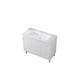 Rectangular Freestanding Bathroom Vanity White Modern Single-Sink Vanity Set Bathroom Vanity 40"L x 19"W x 34"H Clearhalo 'Bathroom Remodel & Bathroom Fixtures' 'Bathroom Vanities' 'bathroom_vanities' 'Home Improvement' 'home_improvement' 'home_improvement_bathroom_vanities' 7435396