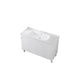 Rectangular Freestanding Bathroom Vanity White Modern Single-Sink Vanity Set Bathroom Vanity 47"L x 19"W x 34"H Clearhalo 'Bathroom Remodel & Bathroom Fixtures' 'Bathroom Vanities' 'bathroom_vanities' 'Home Improvement' 'home_improvement' 'home_improvement_bathroom_vanities' 7435397