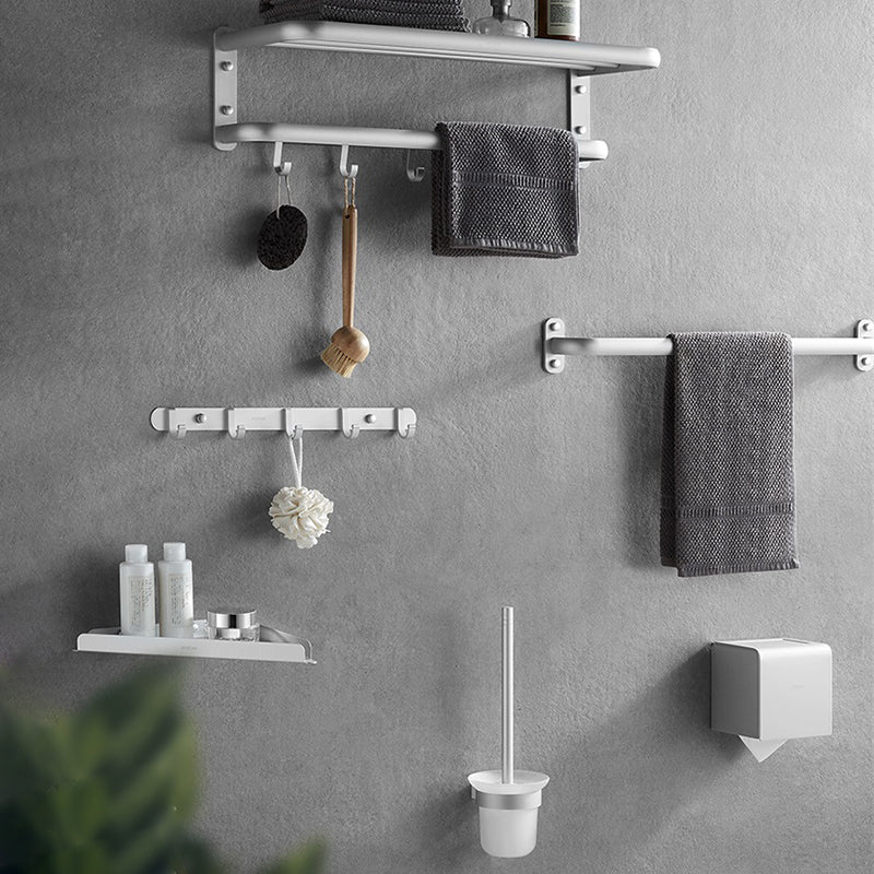 Modern Metal Bathroom Hardware Set 6-Piece Bathroom Accessory Kit Clearhalo 'Bathroom Hardware Sets' 'Bathroom Hardware' 'Bathroom Remodel & Bathroom Fixtures' 'bathroom_hardware_sets' 'Home Improvement' 'home_improvement' 'home_improvement_bathroom_hardware_sets' 7437884