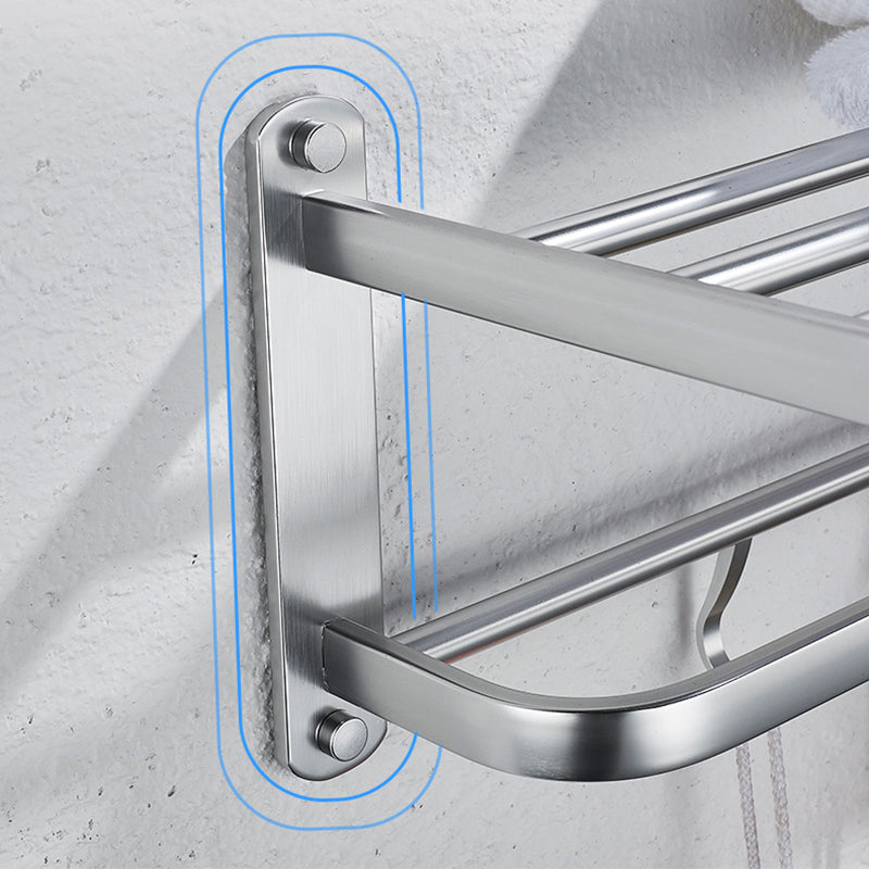 6 - Piece Bathroom Hardware Metal Adhesive Mount Bathroom Accessory Kit Clearhalo 'Bathroom Hardware Sets' 'Bathroom Hardware' 'Bathroom Remodel & Bathroom Fixtures' 'bathroom_hardware_sets' 'Home Improvement' 'home_improvement' 'home_improvement_bathroom_hardware_sets' 7437924