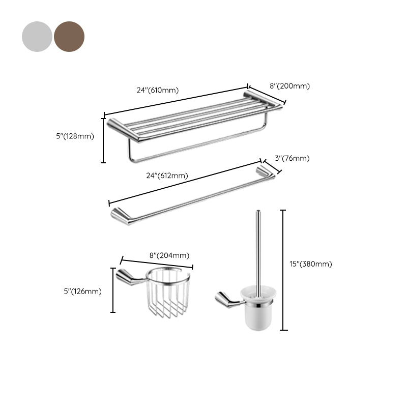 Luxury Bathroom Hardware Set Bathroom Shelf Bathroom Accessory Kit Clearhalo 'Bathroom Hardware Sets' 'Bathroom Hardware' 'Bathroom Remodel & Bathroom Fixtures' 'bathroom_hardware_sets' 'Home Improvement' 'home_improvement' 'home_improvement_bathroom_hardware_sets' 7437946