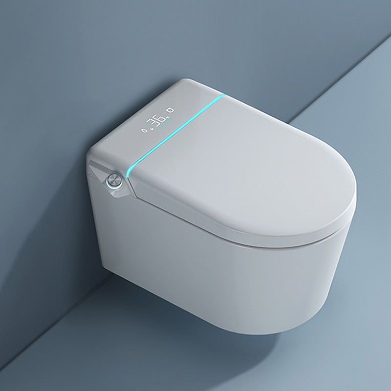 Contemporary White Floor Standing Bidet/Wall Hung Toilet Set Clearhalo 'Bathroom Remodel & Bathroom Fixtures' 'Bidets' 'Home Improvement' 'home_improvement' 'home_improvement_bidets' 'Toilets & Bidets' 7437950