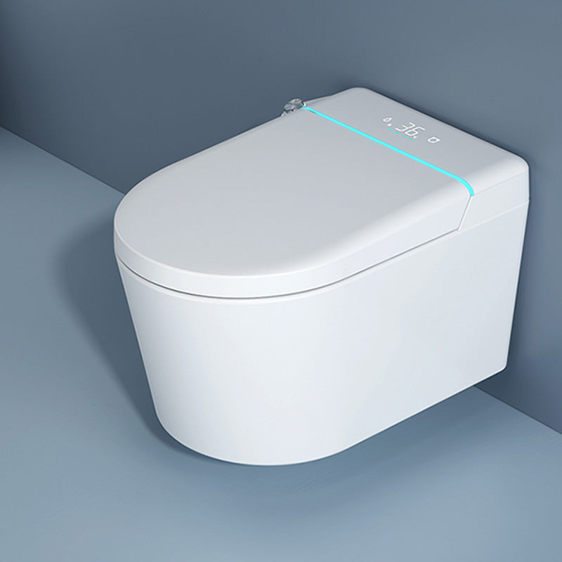 Contemporary White Floor Standing Bidet/Wall Hung Toilet Set Clearhalo 'Bathroom Remodel & Bathroom Fixtures' 'Bidets' 'Home Improvement' 'home_improvement' 'home_improvement_bidets' 'Toilets & Bidets' 7437957