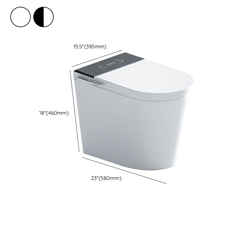 15.55" L Smart Bidet Elongated with Water Pressure Control Toilet Clearhalo 'Bathroom Remodel & Bathroom Fixtures' 'Bidets' 'Home Improvement' 'home_improvement' 'home_improvement_bidets' 'Toilets & Bidets' 7438174