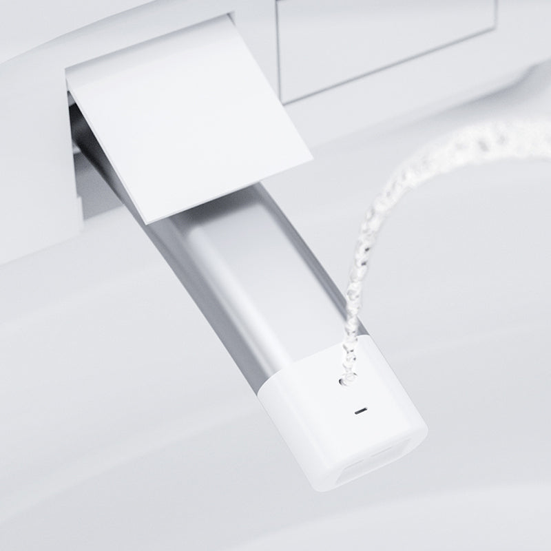 Round Bidet with Heated Seat White 21.25" High Ceramic Floor Mount Bidet Clearhalo 'Bathroom Remodel & Bathroom Fixtures' 'Bidets' 'Home Improvement' 'home_improvement' 'home_improvement_bidets' 'Toilets & Bidets' 7438188