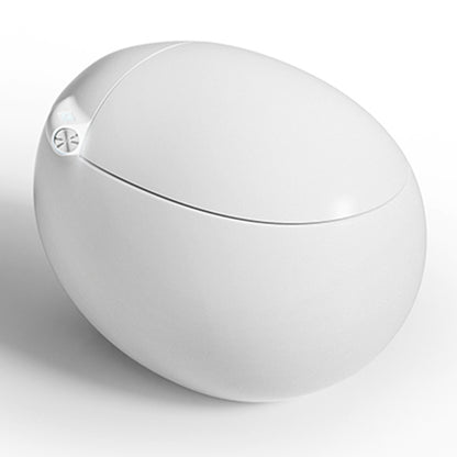 White Round Bidet Heated Seat Floor Mount Bidet Mounting Hardware Included Automatic Lid No Clearhalo 'Bathroom Remodel & Bathroom Fixtures' 'Bidets' 'Home Improvement' 'home_improvement' 'home_improvement_bidets' 'Toilets & Bidets' 7438210