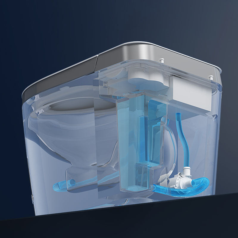 Contemporary 19.09" H Electronic Toilet Seat Elongated Floor Standing Bidet Clearhalo 'Bathroom Remodel & Bathroom Fixtures' 'Bidets' 'Home Improvement' 'home_improvement' 'home_improvement_bidets' 'Toilets & Bidets' 7438233