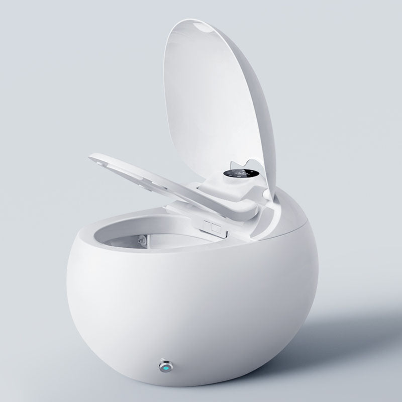 21.25" H Electronic Toilet Elongated Floor Mount Bidet in White Clearhalo 'Bathroom Remodel & Bathroom Fixtures' 'Bidets' 'Home Improvement' 'home_improvement' 'home_improvement_bidets' 'Toilets & Bidets' 7438256