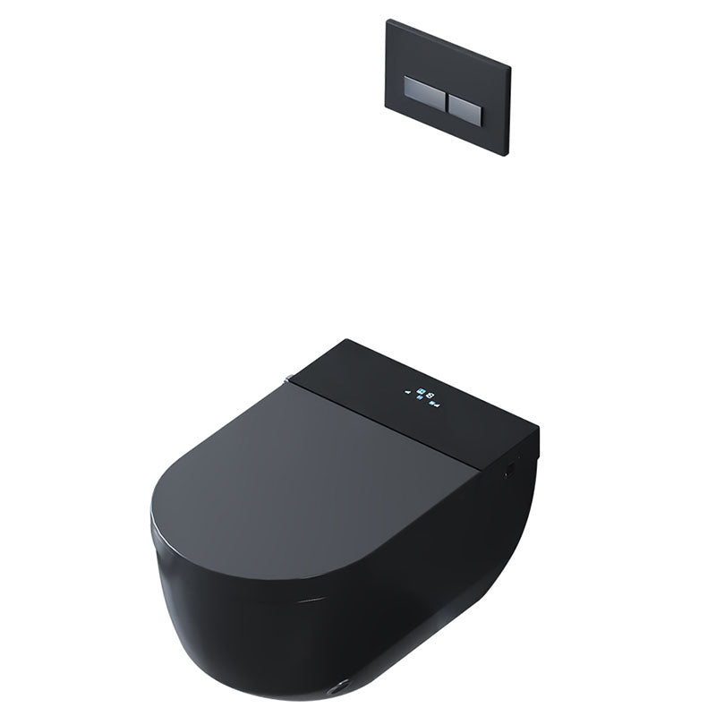 Electronic Elongated Toilet Vitreous China Wall Mounted Bidet Clearhalo 'Bathroom Remodel & Bathroom Fixtures' 'Bidets' 'Home Improvement' 'home_improvement' 'home_improvement_bidets' 'Toilets & Bidets' 7438272