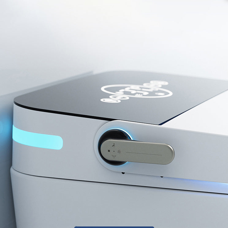 Ceramic White Floor Standing Bidet,18.11" High Elongated Bidet Clearhalo 'Bathroom Remodel & Bathroom Fixtures' 'Bidets' 'Home Improvement' 'home_improvement' 'home_improvement_bidets' 'Toilets & Bidets' 7438299