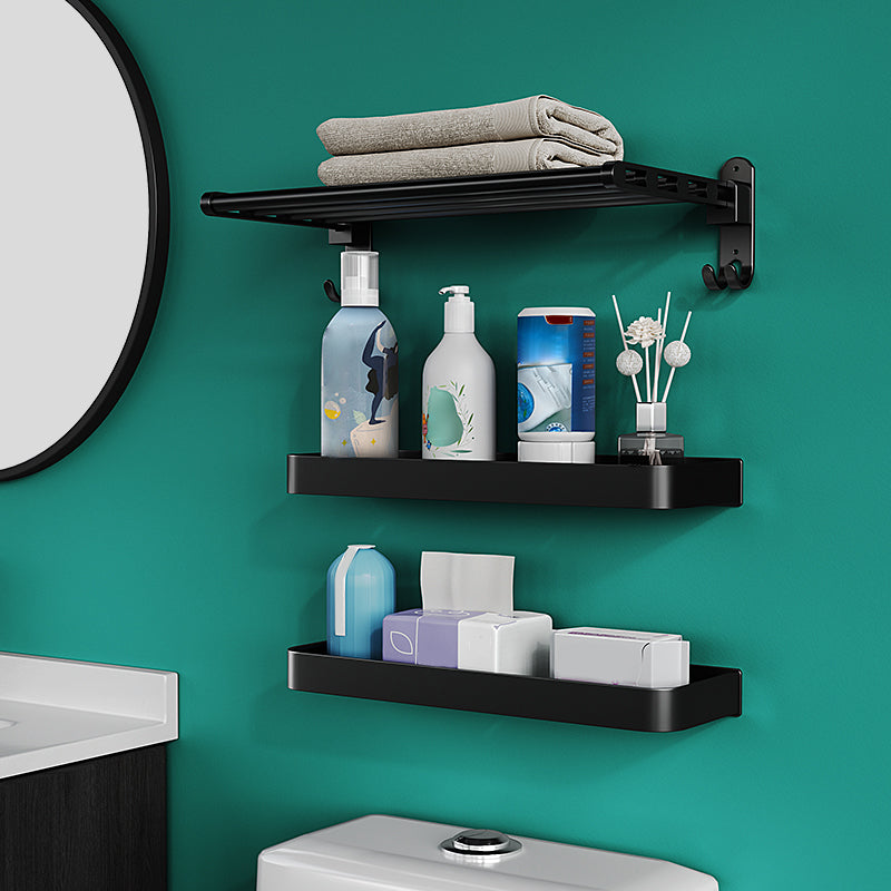 Modern Metal Bathroom Accessory Kit Drill and Screw Mount Bathroom Accessory Set Clearhalo 'Bathroom Hardware Sets' 'Bathroom Hardware' 'Bathroom Remodel & Bathroom Fixtures' 'bathroom_hardware_sets' 'Home Improvement' 'home_improvement' 'home_improvement_bathroom_hardware_sets' 7439155