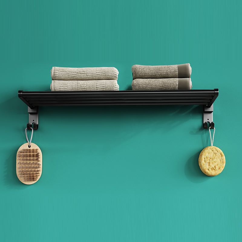 Modern Metal Bathroom Accessory Kit Drill and Screw Mount Bathroom Accessory Set Towel Bar (24"L ) Clearhalo 'Bathroom Hardware Sets' 'Bathroom Hardware' 'Bathroom Remodel & Bathroom Fixtures' 'bathroom_hardware_sets' 'Home Improvement' 'home_improvement' 'home_improvement_bathroom_hardware_sets' 7439156