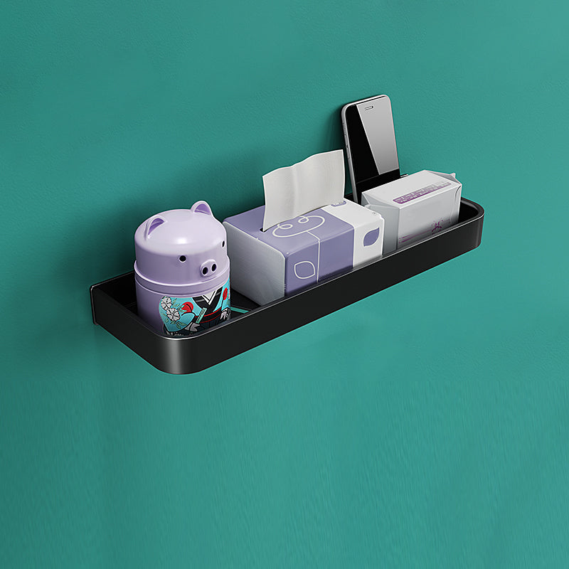 Modern Metal Bathroom Accessory Kit Drill and Screw Mount Bathroom Accessory Set Bath Shelf (16"L ) Clearhalo 'Bathroom Hardware Sets' 'Bathroom Hardware' 'Bathroom Remodel & Bathroom Fixtures' 'bathroom_hardware_sets' 'Home Improvement' 'home_improvement' 'home_improvement_bathroom_hardware_sets' 7439158