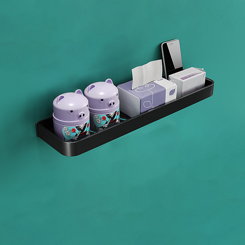 Modern Metal Bathroom Accessory Kit Drill and Screw Mount Bathroom Accessory Set Bath Shelf (20"L ) Clearhalo 'Bathroom Hardware Sets' 'Bathroom Hardware' 'Bathroom Remodel & Bathroom Fixtures' 'bathroom_hardware_sets' 'Home Improvement' 'home_improvement' 'home_improvement_bathroom_hardware_sets' 7439161