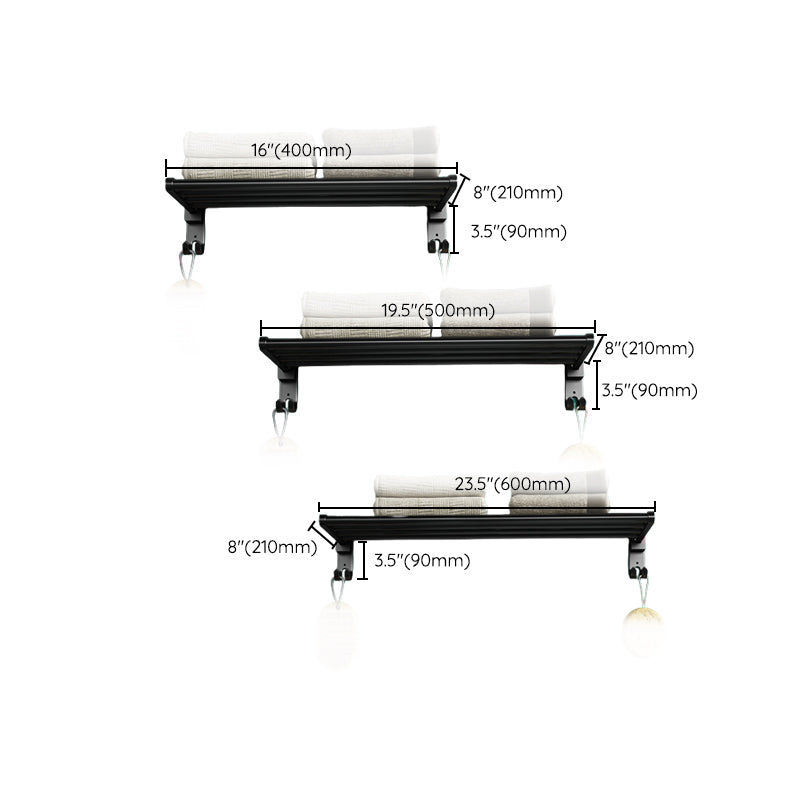 Modern Metal Bathroom Accessory Kit Drill and Screw Mount Bathroom Accessory Set Clearhalo 'Bathroom Hardware Sets' 'Bathroom Hardware' 'Bathroom Remodel & Bathroom Fixtures' 'bathroom_hardware_sets' 'Home Improvement' 'home_improvement' 'home_improvement_bathroom_hardware_sets' 7439179