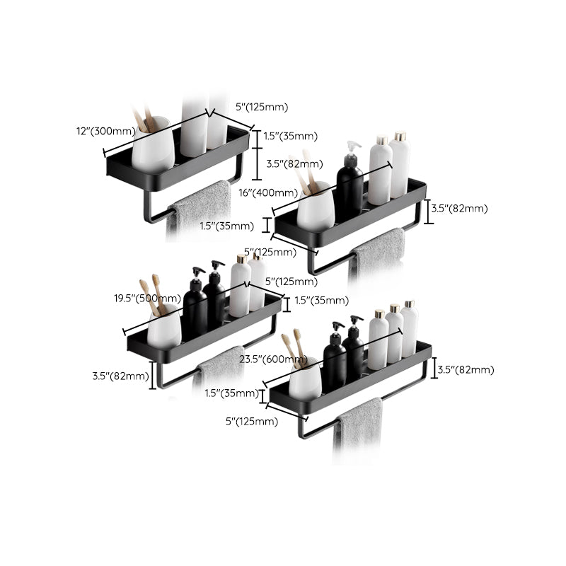 Modern Metal Bathroom Accessory Kit Drill and Screw Mount Bathroom Accessory Set Clearhalo 'Bathroom Hardware Sets' 'Bathroom Hardware' 'Bathroom Remodel & Bathroom Fixtures' 'bathroom_hardware_sets' 'Home Improvement' 'home_improvement' 'home_improvement_bathroom_hardware_sets' 7439180