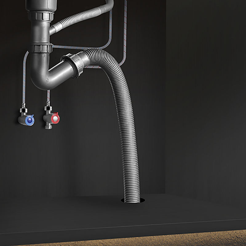 Modern Style Kitchen Sink Stainless Steel Undermount Kitchen Sink with Faucet Clearhalo 'Home Improvement' 'home_improvement' 'home_improvement_kitchen_sinks' 'Kitchen Remodel & Kitchen Fixtures' 'Kitchen Sinks & Faucet Components' 'Kitchen Sinks' 'kitchen_sinks' 7440101