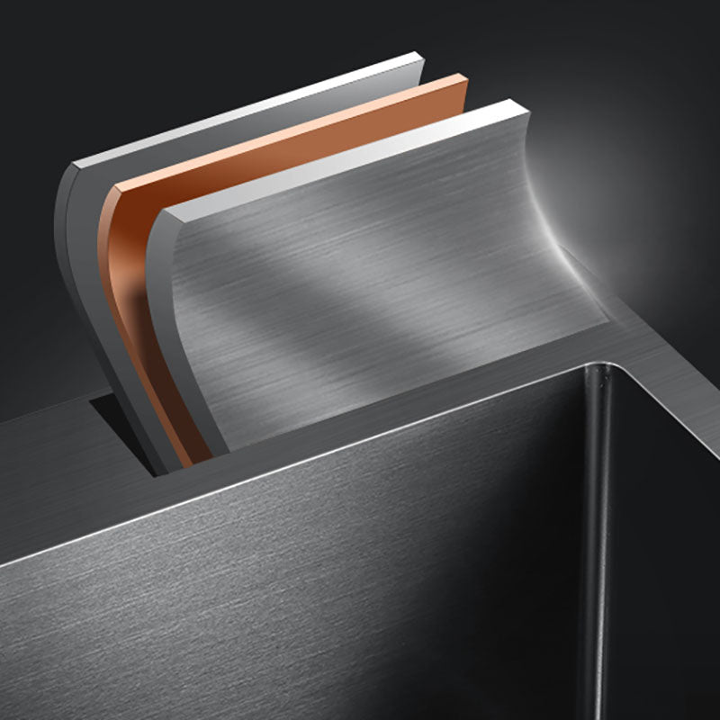 Modern Style Kitchen Sink Stainless Steel Drop-In Kitchen Sink with Faucet Clearhalo 'Home Improvement' 'home_improvement' 'home_improvement_kitchen_sinks' 'Kitchen Remodel & Kitchen Fixtures' 'Kitchen Sinks & Faucet Components' 'Kitchen Sinks' 'kitchen_sinks' 7440119