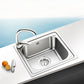Modern Stainless Steel Kitchen Sink Single Bowl Sink with Basket Strainer Clearhalo 'Home Improvement' 'home_improvement' 'home_improvement_kitchen_sinks' 'Kitchen Remodel & Kitchen Fixtures' 'Kitchen Sinks & Faucet Components' 'Kitchen Sinks' 'kitchen_sinks' 7440152