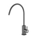 Contemporary Single Handle Kitchen Faucet Metal 1-Hold Bar Faucet Grey Clearhalo 'Home Improvement' 'home_improvement' 'home_improvement_kitchen_faucets' 'Kitchen Faucets' 'Kitchen Remodel & Kitchen Fixtures' 'Kitchen Sinks & Faucet Components' 'kitchen_faucets' 7443219