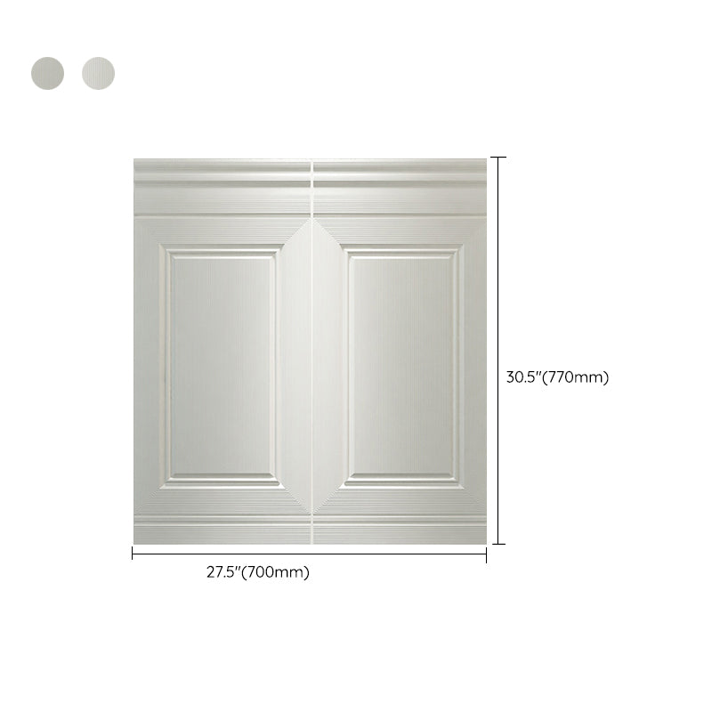 Glam Waterproof Wainscoting Solid Color Peel and Stick Indoor Wallboard Clearhalo 'Flooring 'Home Improvement' 'home_improvement' 'home_improvement_wall_paneling' 'Wall Paneling' 'wall_paneling' 'Walls & Ceilings' Walls and Ceiling' 7443335