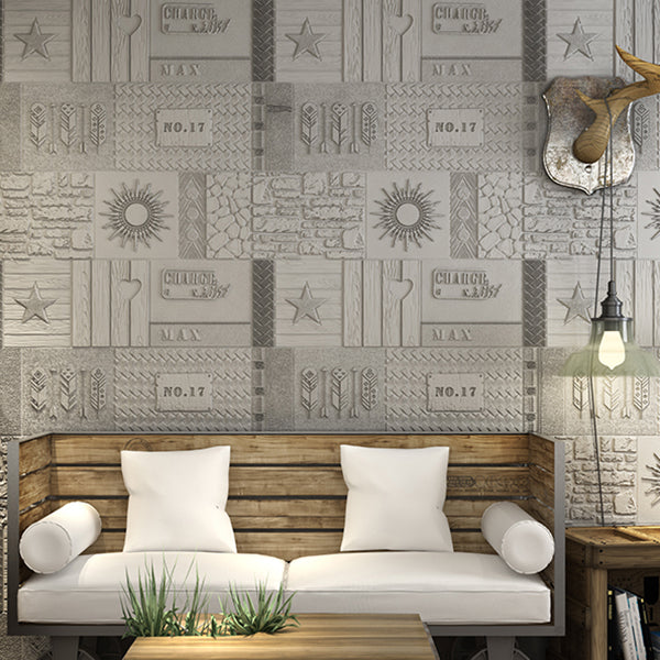 Peel and Stick Wall Ceiling 3D Embossed Wall Paneling with Waterproof Clearhalo 'Flooring 'Home Improvement' 'home_improvement' 'home_improvement_wall_paneling' 'Wall Paneling' 'wall_paneling' 'Walls & Ceilings' Walls and Ceiling' 7443373