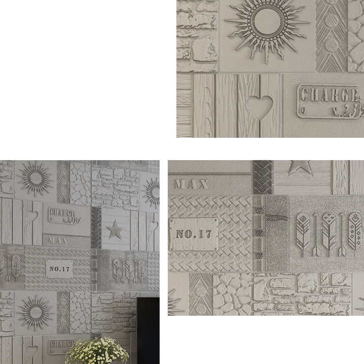 Peel and Stick Wall Ceiling 3D Embossed Wall Paneling with Waterproof Clearhalo 'Flooring 'Home Improvement' 'home_improvement' 'home_improvement_wall_paneling' 'Wall Paneling' 'wall_paneling' 'Walls & Ceilings' Walls and Ceiling' 7443374