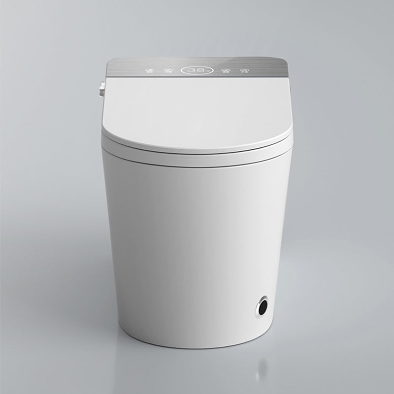 Contemporary Floor Mount Bidet Elongated Foot Sensor Ceramic Heated Seat Clearhalo 'Bathroom Remodel & Bathroom Fixtures' 'Bidets' 'Home Improvement' 'home_improvement' 'home_improvement_bidets' 'Toilets & Bidets' 7443465