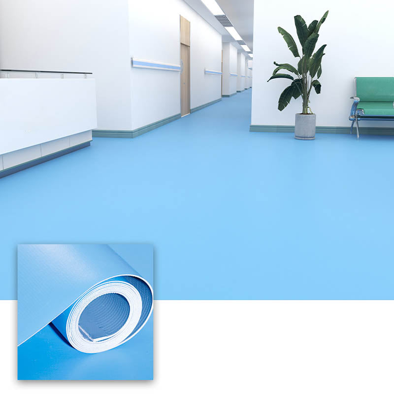 Pure Color PVC Flooring Self-Stick Waterproof Fire Resistant PVC Flooring Sky Blue Clearhalo 'Flooring 'Home Improvement' 'home_improvement' 'home_improvement_vinyl_flooring' 'Vinyl Flooring' 'vinyl_flooring' Walls and Ceiling' 7443711