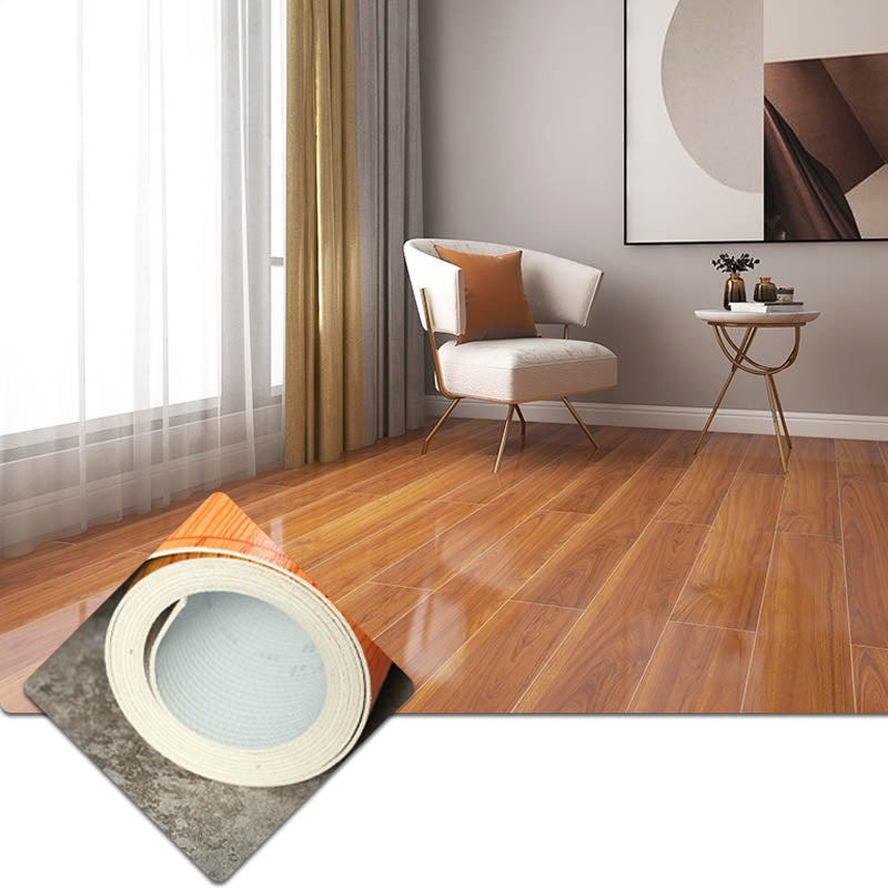 PVC Flooring Self-Stick Waterproof Fire Resistant PVC Flooring Brown Clearhalo 'Flooring 'Home Improvement' 'home_improvement' 'home_improvement_vinyl_flooring' 'Vinyl Flooring' 'vinyl_flooring' Walls and Ceiling' 7443724