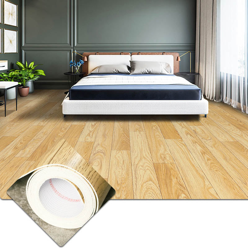 PVC Flooring Self-Stick Waterproof Fire Resistant PVC Flooring Brown/ Yellow Clearhalo 'Flooring 'Home Improvement' 'home_improvement' 'home_improvement_vinyl_flooring' 'Vinyl Flooring' 'vinyl_flooring' Walls and Ceiling' 7443736