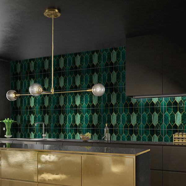 Polygon Peel and Stick Backsplash Tile PVC Mosaic Peel and Stick Tile for Kitchen Clearhalo 'Flooring 'Home Improvement' 'home_improvement' 'home_improvement_peel_stick_blacksplash' 'Peel & Stick Backsplash Tile' 'peel_stick_blacksplash' 'Walls & Ceilings' Walls and Ceiling' 7443983