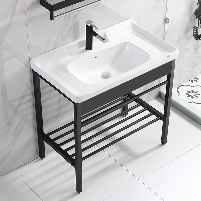 Freestanding Bathroom Vanity Modern Faucet Included Bathroom Sink Vanity Clearhalo 'Bathroom Remodel & Bathroom Fixtures' 'Bathroom Vanities' 'bathroom_vanities' 'Home Improvement' 'home_improvement' 'home_improvement_bathroom_vanities' 7444194