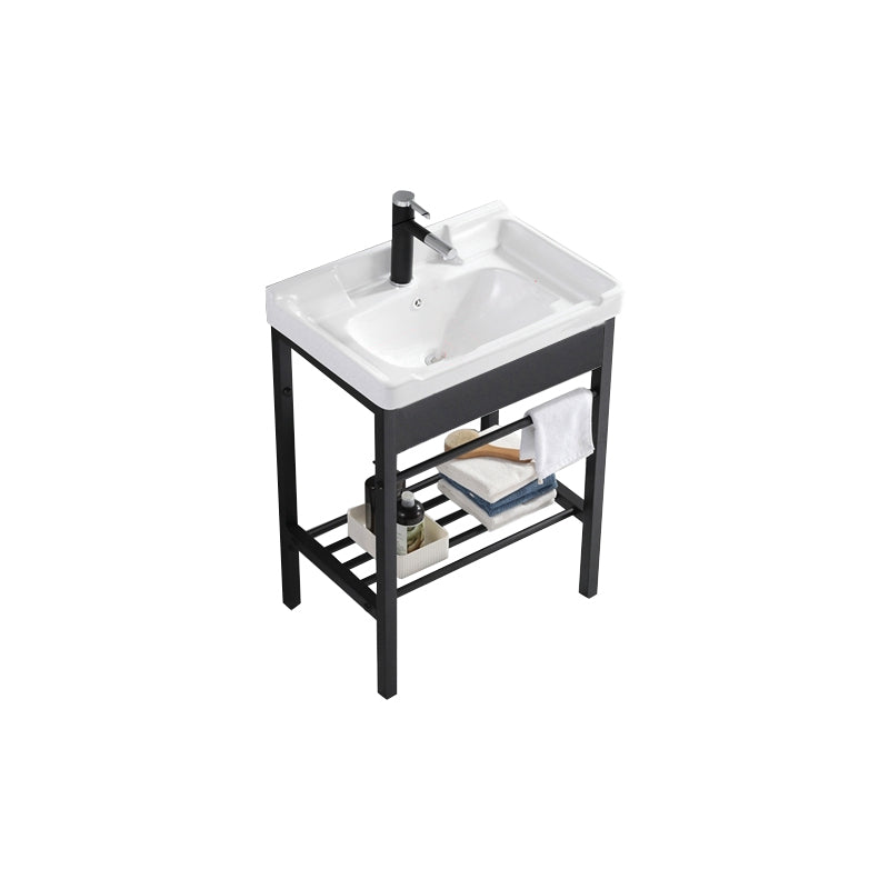 Freestanding Bathroom Vanity Modern Faucet Included Bathroom Sink Vanity Vanity & Faucet Clearhalo 'Bathroom Remodel & Bathroom Fixtures' 'Bathroom Vanities' 'bathroom_vanities' 'Home Improvement' 'home_improvement' 'home_improvement_bathroom_vanities' 7444195