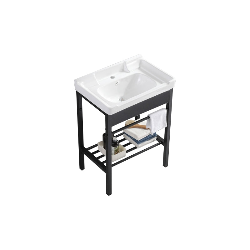 Freestanding Bathroom Vanity Modern Faucet Included Bathroom Sink Vanity Bathroom Vanity Clearhalo 'Bathroom Remodel & Bathroom Fixtures' 'Bathroom Vanities' 'bathroom_vanities' 'Home Improvement' 'home_improvement' 'home_improvement_bathroom_vanities' 7444199