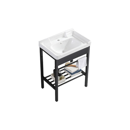 Freestanding Bathroom Vanity Modern Faucet Included Bathroom Sink Vanity Bathroom Vanity Clearhalo 'Bathroom Remodel & Bathroom Fixtures' 'Bathroom Vanities' 'bathroom_vanities' 'Home Improvement' 'home_improvement' 'home_improvement_bathroom_vanities' 7444199