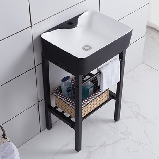Modern Bathroom Sink Vanity Freestanding Single-Sink Bathroom Vanity ...