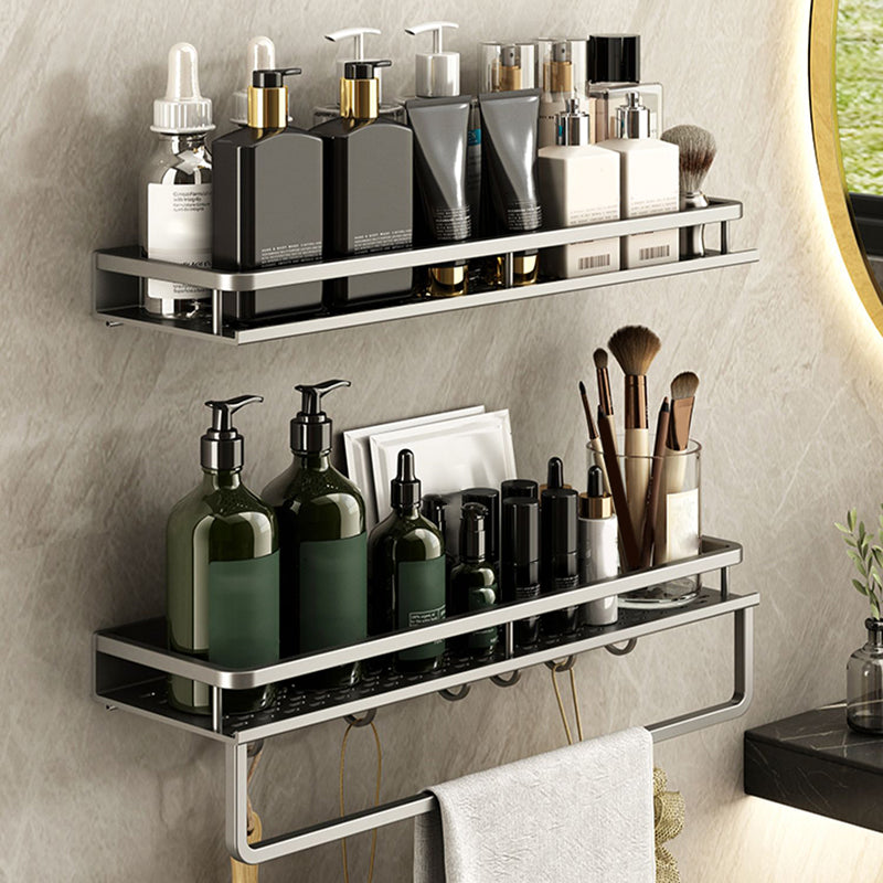 Minimalism Matte Metal Bathroom Accessory Set Modern Bath Shelf Clearhalo 'Bathroom Hardware Sets' 'Bathroom Hardware' 'Bathroom Remodel & Bathroom Fixtures' 'bathroom_hardware_sets' 'Home Improvement' 'home_improvement' 'home_improvement_bathroom_hardware_sets' 7444552