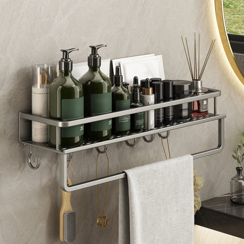 Minimalism Matte Metal Bathroom Accessory Set Modern Bath Shelf 20" Towel Bar Included 1 Piece Clearhalo 'Bathroom Hardware Sets' 'Bathroom Hardware' 'Bathroom Remodel & Bathroom Fixtures' 'bathroom_hardware_sets' 'Home Improvement' 'home_improvement' 'home_improvement_bathroom_hardware_sets' 7444557