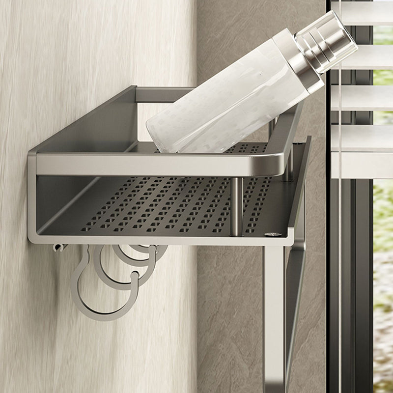 Minimalism Matte Metal Bathroom Accessory Set Modern Bath Shelf Clearhalo 'Bathroom Hardware Sets' 'Bathroom Hardware' 'Bathroom Remodel & Bathroom Fixtures' 'bathroom_hardware_sets' 'Home Improvement' 'home_improvement' 'home_improvement_bathroom_hardware_sets' 7444558