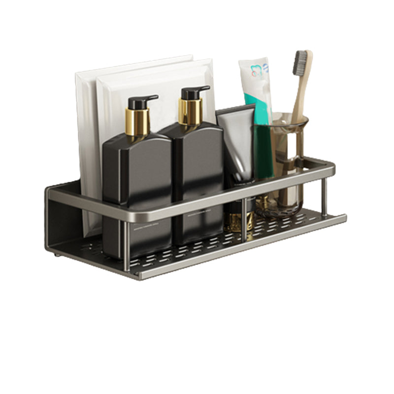 Minimalism Matte Metal Bathroom Accessory Set Modern Bath Shelf Clearhalo 'Bathroom Hardware Sets' 'Bathroom Hardware' 'Bathroom Remodel & Bathroom Fixtures' 'bathroom_hardware_sets' 'Home Improvement' 'home_improvement' 'home_improvement_bathroom_hardware_sets' 7444561