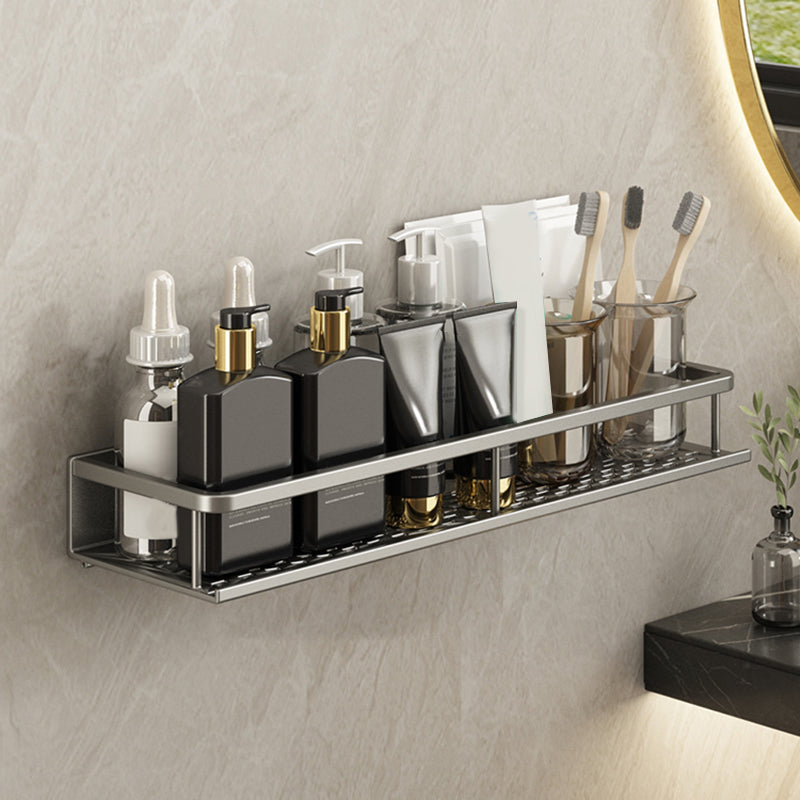 Minimalism Matte Metal Bathroom Accessory Set Modern Bath Shelf 20" Towel Bar Not Included 1 Piece Clearhalo 'Bathroom Hardware Sets' 'Bathroom Hardware' 'Bathroom Remodel & Bathroom Fixtures' 'bathroom_hardware_sets' 'Home Improvement' 'home_improvement' 'home_improvement_bathroom_hardware_sets' 7444565