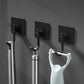 Minimalistic Bathroom Accessory Set Modern Matte Grey Robe Hooks Clearhalo 'Bathroom Hardware Sets' 'Bathroom Hardware' 'Bathroom Remodel & Bathroom Fixtures' 'bathroom_hardware_sets' 'Home Improvement' 'home_improvement' 'home_improvement_bathroom_hardware_sets' 7444607