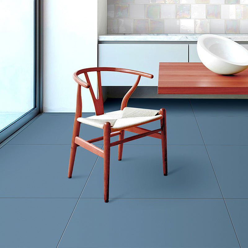 Modern Style Rectangle Floor Tile Pure Color Scratch Resistant Straight Edge Floor Tile Royal Blue 24"L x 24"W x 0.4"H 52 Pieces Clearhalo 'Floor Tiles & Wall Tiles' 'floor_tiles_wall_tiles' 'Flooring 'Home Improvement' 'home_improvement' 'home_improvement_floor_tiles_wall_tiles' Walls and Ceiling' 7451832