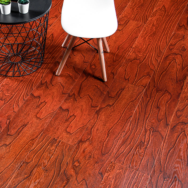 Red Wood Laminate Flooring Scratch Resistance Matte Laminate Plank Flooring Clearhalo 'Flooring 'Home Improvement' 'home_improvement' 'home_improvement_laminate_flooring' 'Laminate Flooring' 'laminate_flooring' Walls and Ceiling' 7452036