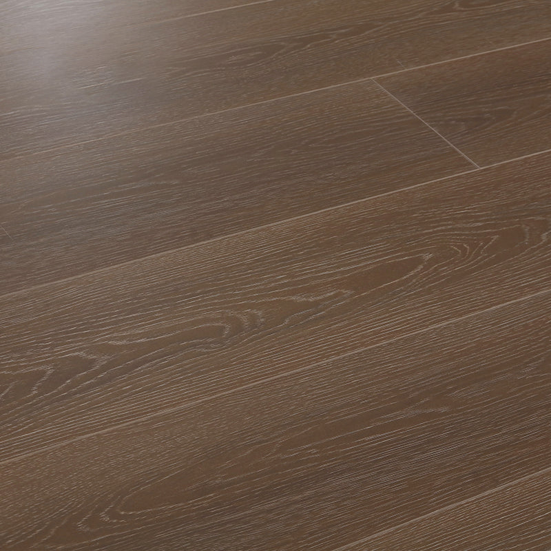 Brown Wood Laminate Flooring Scratch Resistance Matte Laminate Plank Flooring Coffee Clearhalo 'Flooring 'Home Improvement' 'home_improvement' 'home_improvement_laminate_flooring' 'Laminate Flooring' 'laminate_flooring' Walls and Ceiling' 7452068